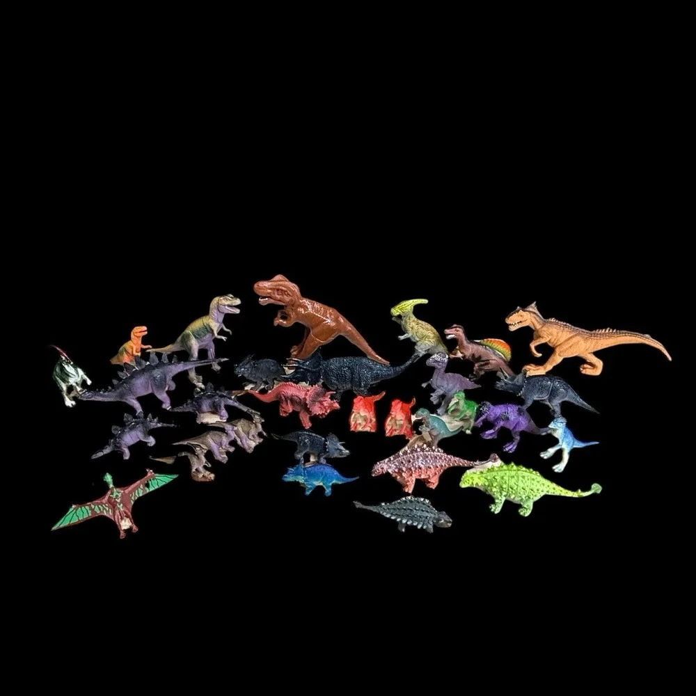 Dinosaur Toys Large Lot 25+ pcs Assorted Types Sizes - Picture 3 of 14
